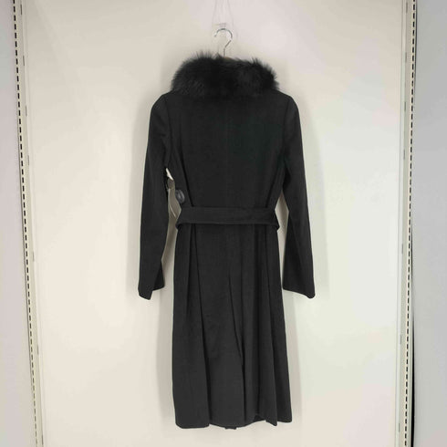 アナイ ANAYI 3WAY フォックスファー アンゴラウール 比翼コート レディース JPN:38